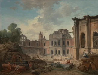 Abriss des Schlosses von Meudon