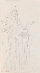 Statue einer Vestalin