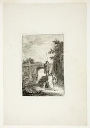 Der Triumphbogen, Tafel acht aus Les Soirées de Rome