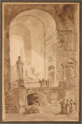 Gewölbte Treppe