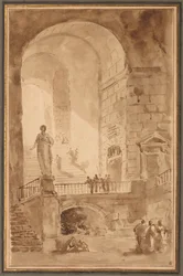 Gewölbte Treppe, um 1770-1779