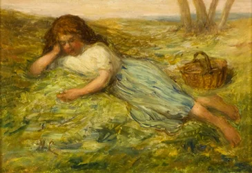 Mädchen und Korb, 19. Jahrhundert