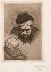 Die Tante und der Vater des Künstlers