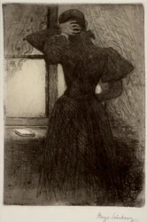 Nachdenkende Frau