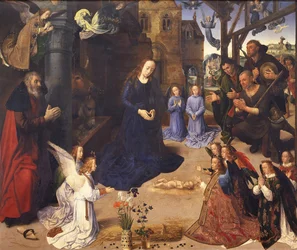 Die Anbetung der Hirten, das Portinari-Triptychon, ca. 1478