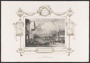 Umzug mit einer Druckerei, 1836