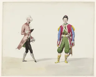 Zwei Männer in historischem Kostüm, 1841