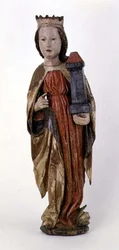 St. Barbara, aus Kassa, 1450-60