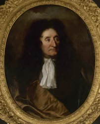 Porträt von Jean de La Fontaine 1621-1695, ca. 1680