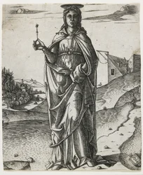 Heilige Lucia, ca. 1510 (Gravur)