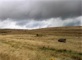 Hügelgrab auf der Salisbury Plain, Wiltshire, 1999
