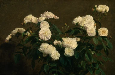Stillleben mit weißen Rosen, 1870