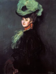 Porträt von Anny Bourdin (?)
