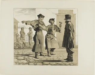 Szenen aus dem russischen Volksleben