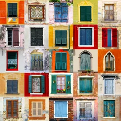 Charmante europäische Fenster