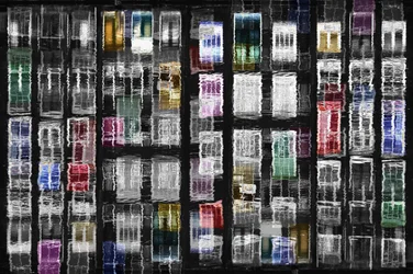 Bunte Stadtfenster