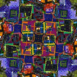 Lebendiges städtisches Mosaik