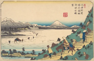 See Suwa vom Shiojiri-Pass
