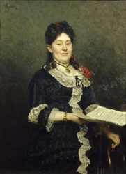 Porträt der Opernsängerin Alexandra Molas 1845-1929, 1883