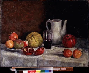 Stillleben mit einem Granatapfel
