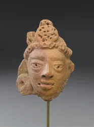 Männlicher Kopf mit Turban