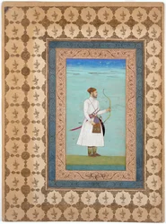 Porträt von Luhrasp Khan, Mogul-Dynastie, um 1655-65