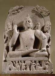 Sitzender Bodhisattva, Mathura