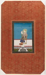 Shah Jahan mit einem Falken, 1875-1900