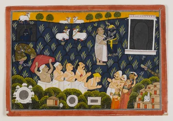 Verehrung von Krishna, ca. 1800