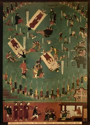 Das Martyrium der Seligen Mi, Duong und Truat in Tongking, China, 1838