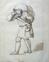 Ein beladener Träger