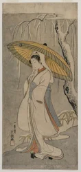 Segawa Kikunojo II als Reiherjungfrau (aus der Serie Ichimura Theater)