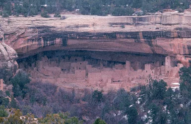 Cliff Palace im Mesa Verde Nationalpark im südwestlichen Eck von Colorado