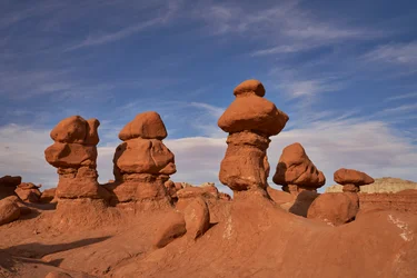Felsformationen im Goblin Valley State Park in Utah, 2020