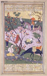 Shirin beim Baden, ca. 1580
