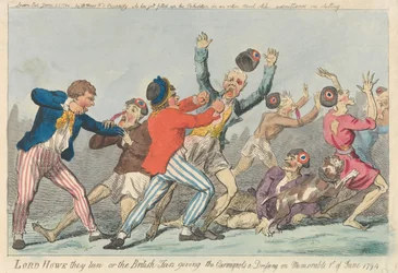 Lord Howe, wie sie laufen, oder die britischen Matrosen verpassen den Carmagnolen am denkwürdigen 1. Juni 1794 eine Abreibung