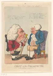 Spottdarstellung des Dorfarztes, 1799