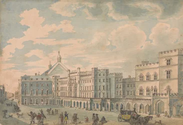 Ansicht der Häuser von Lords und Commons vom Old Palace Yard
