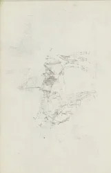 Abklatsch der Kreidezeichnung auf Blatt 8 recto