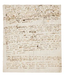Zwei Seiten mit Überarbeitungen der Principia Mathematica