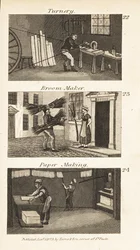 Berufe im Regency-England: Drechslerei, Besenmacher und Papierherstellung