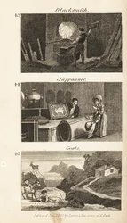 Berufe im Regency-England: Schmied, Japanner und Ziegen