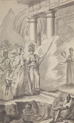 Unidentifizierte Zeitschrift / Theaterillustration