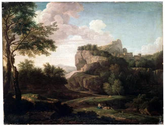 Landschaft, spätes 17. oder 18. Jahrhundert