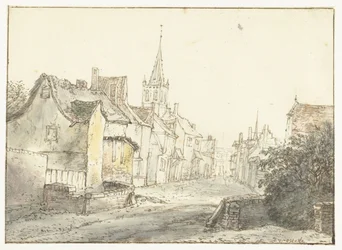 Straße in einem Dorf oder einer Stadt
