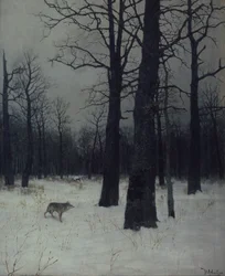 Wald im Winter