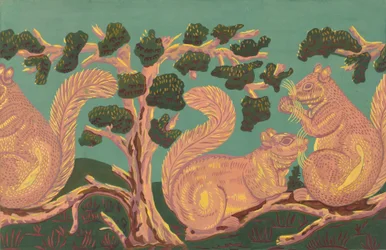 Bandbox-Design - Eichhörnchen, ca. 1938