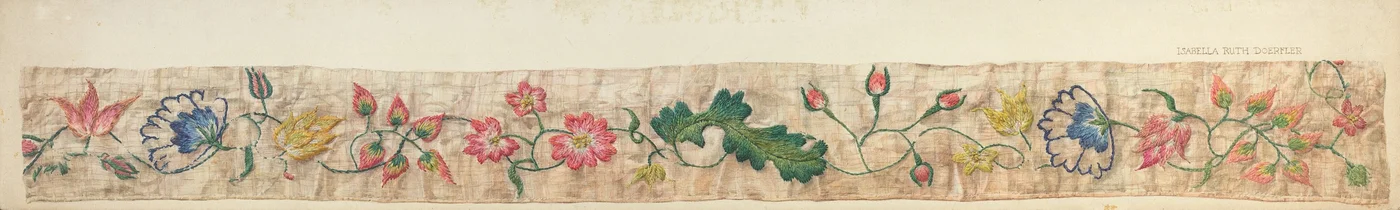 Detail der Bettverzierung, ca. 1939