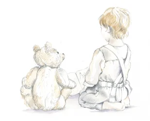 Arthur und Teddy lernen das Alphabet