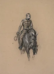 Soldat zu Pferd, um 1860